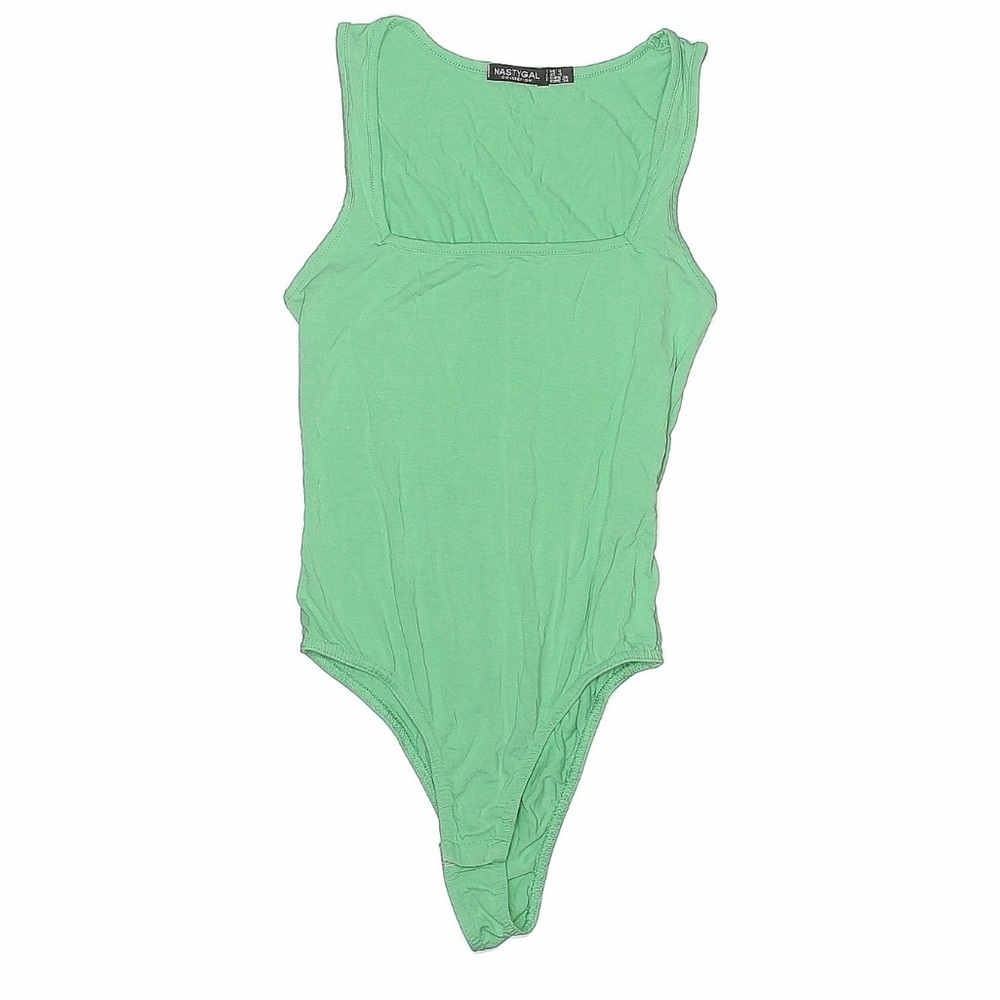 Nasty Gal Mint Green Scoop Neck Bodysuit